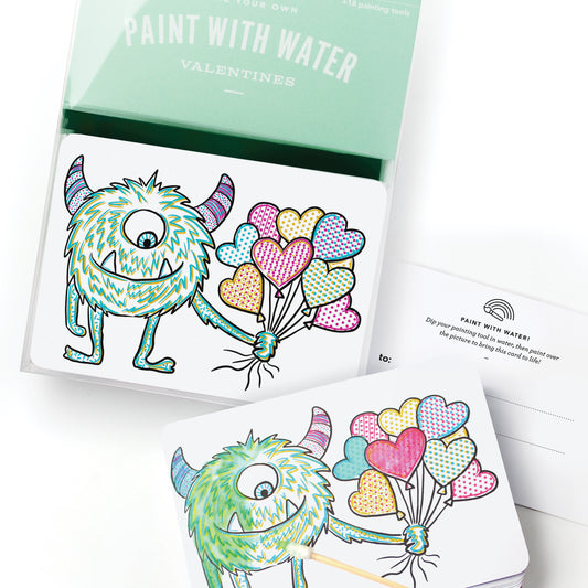 Paint with Water Valentines Kit-Monster