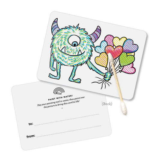 Paint with Water Valentines Kit-Monster