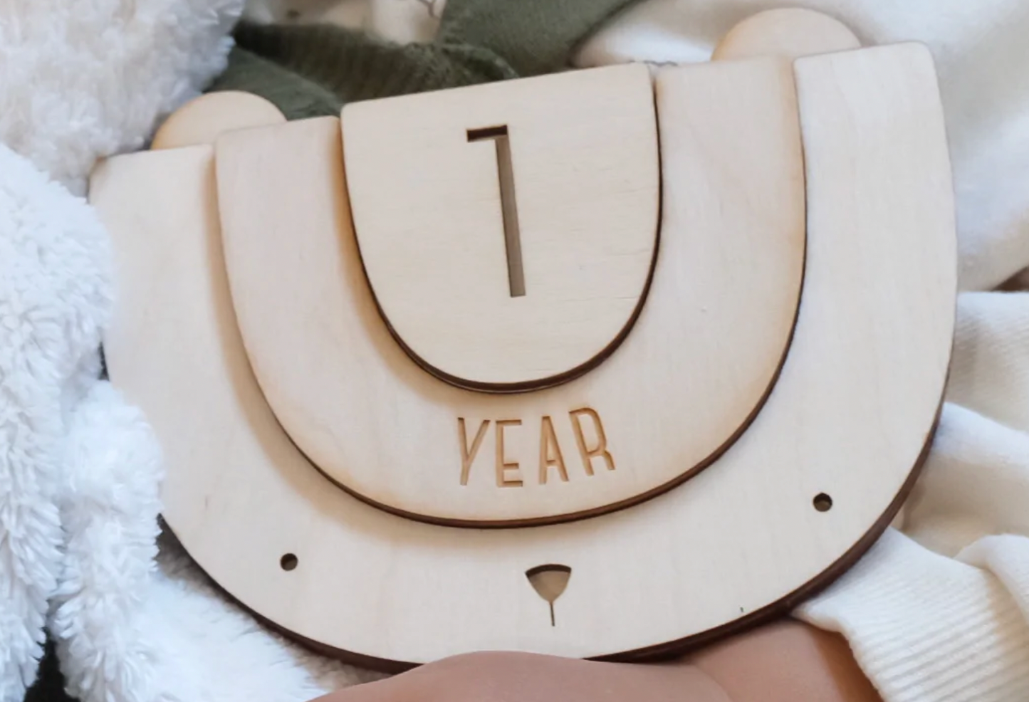 Wooden Milestone Set- Bear