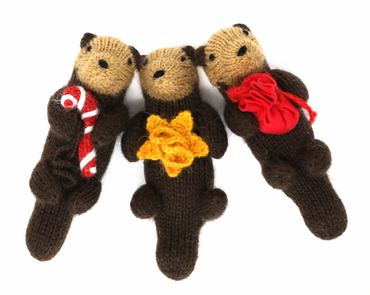 Otter Ornament Set