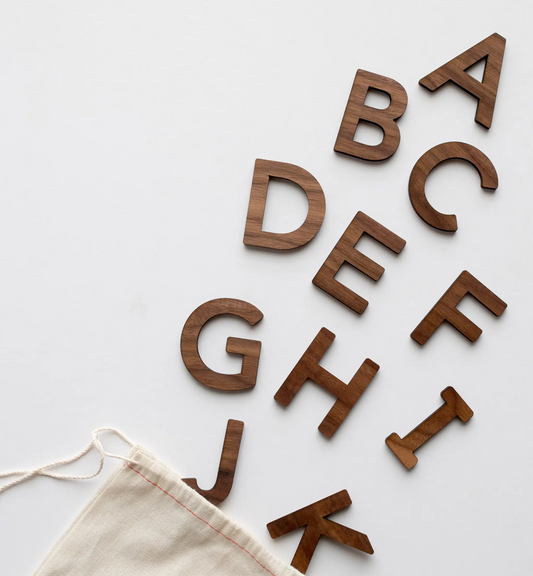 Wooden Alphabet 52 Piece Set