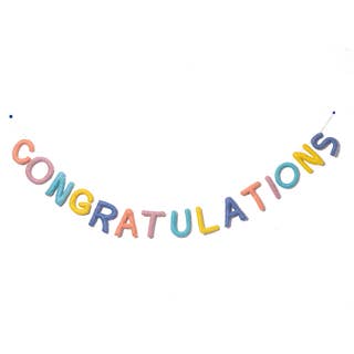 Congratulations Felt Garland